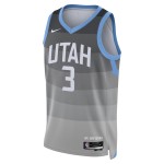 Maillot NBA Utah Jazz Keyonte George Nike 2025-26 City Edition Gris Swingman - Homme
